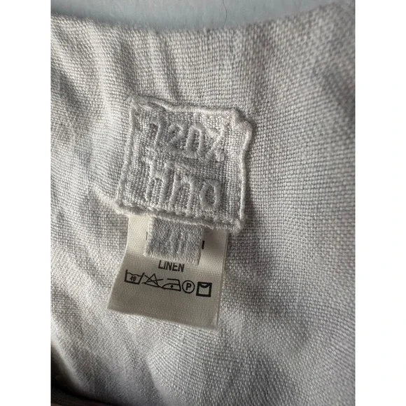 120% Lino Linen Sleeveless Maxi Dress Size 46 or US Size‎ 10 - Picture 5 of 7